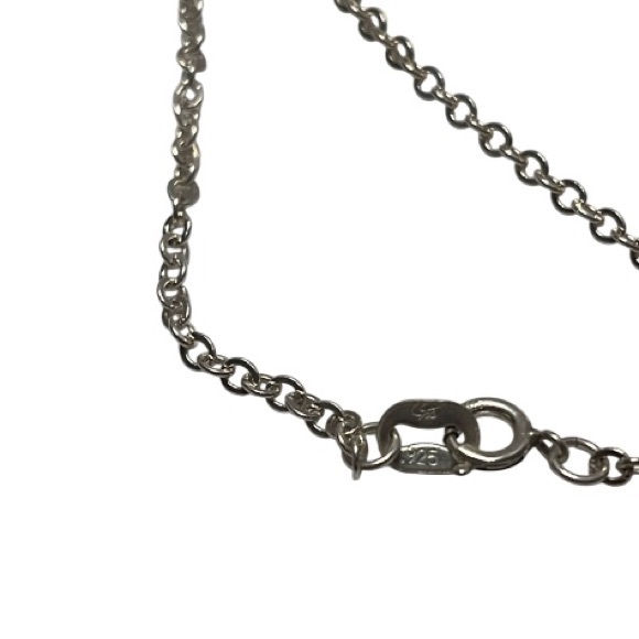 Vintage Sterling Silver Signed Carolyn Pollack Oval Bumble Bee Jasper Pendant - Picture 4 of 4